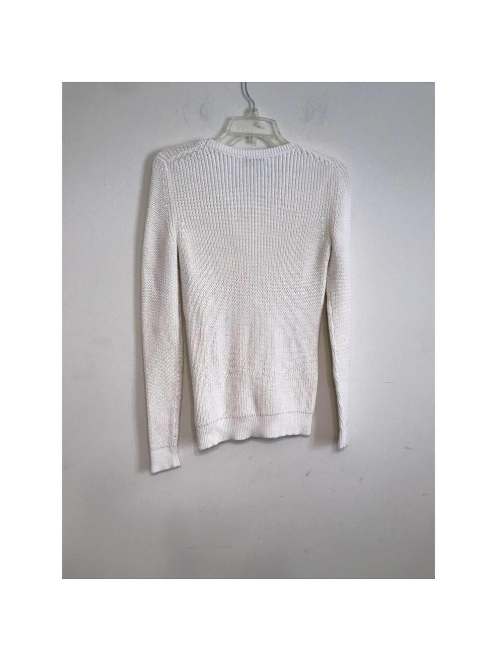 Talbots Women's Pullover Sweater Plaid Cowl Neck White Size XS Petite - Picture 6 of 9